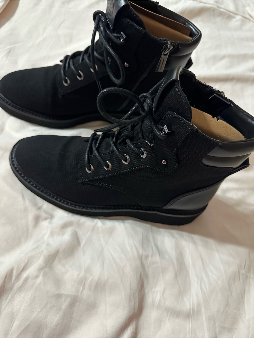 Michael Kors Black Lace-Up Women's Ankle Boots